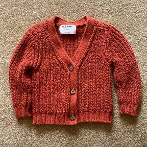 Adorable rust cardigan